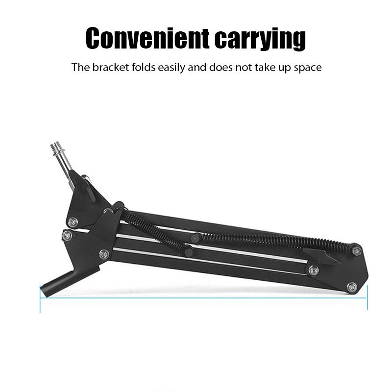 Professional Flexible Scissor Arm Microphone Stand – Adjustable Desktop Boom Holder for Podcast/Streaming/Youtube