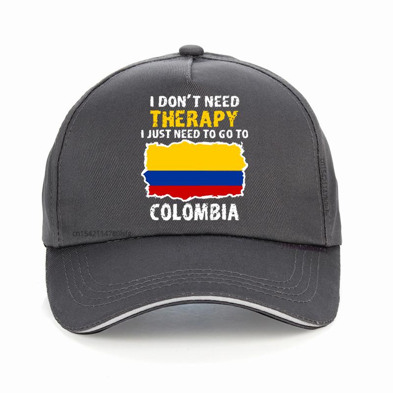 Funny Colombia Flag hat printing Graphic Cotton Adjustable Baseball Cap Summer Style Unisex Women Golf Snapback Hats