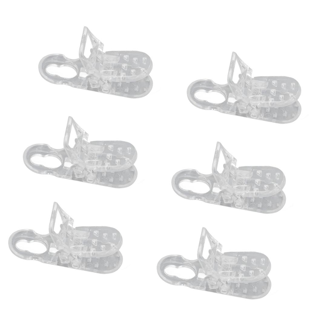 20PCS Anti Lost Lanyard Clip Transparent Multiple Use Large Rope Clip for Access Conference Card