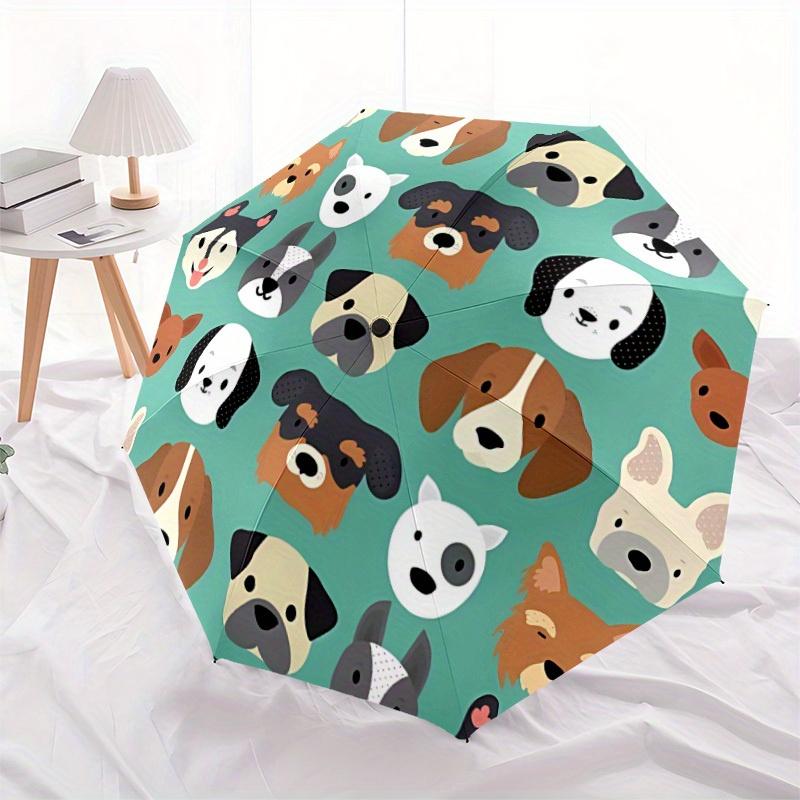 

1pc Dogs Pets Automatic Open 8-Rib Windproof Umbrella, Travel & Commuting, Suitable for All Seasons, Lightweight Portable,006