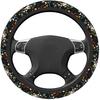 Chic Wildflowers Steering Wheel Cover For Men Women Universal Car Accessories 15 Inch Neoprene Auto Interior Decor