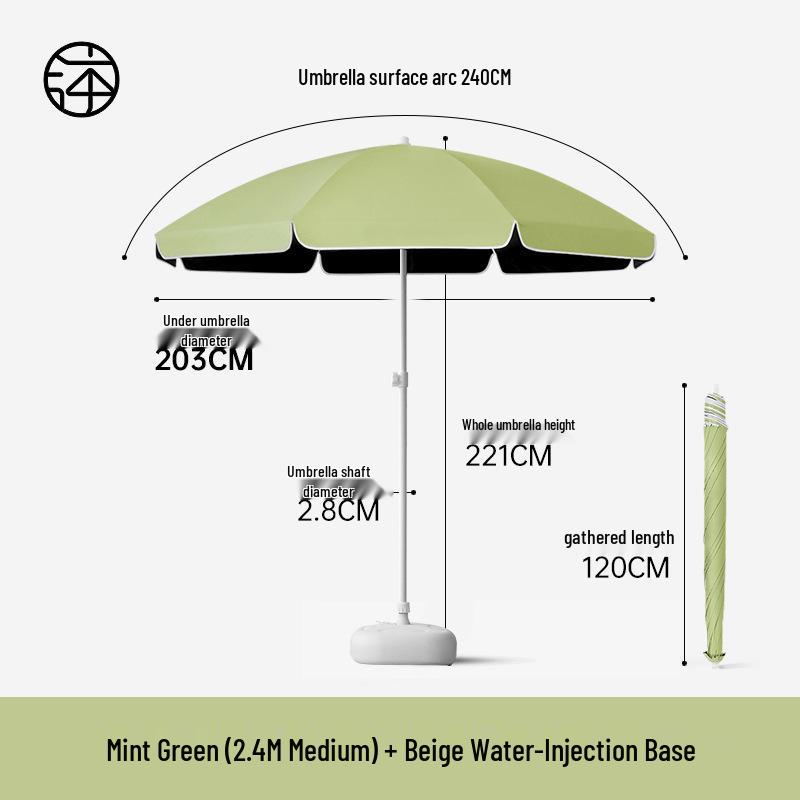 Large Outdoor Sunshade Commercial Stall Umbrella