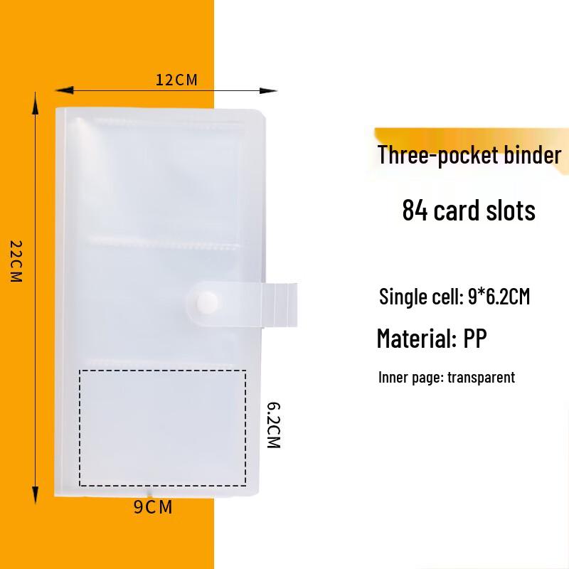 Matowy Bindowanie na 4 kieszenie na fotokarty K-pop