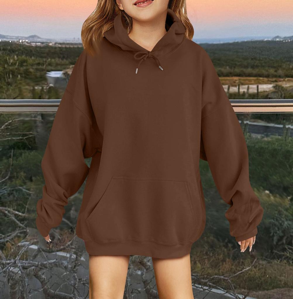 Cute Hoodies For Teen Girls Trendy Preppy Hooded Sweatshirts Oversized Long Sleeve Shirts Clothes For Girls