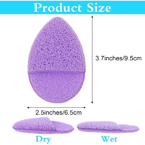 6 Pcs Facial Sponges Set, Soft Reusable Face Sponges for Cleansing, Make Up Sponge for Face, Facial Sponge for Daily Deep Cleansing and Regular
