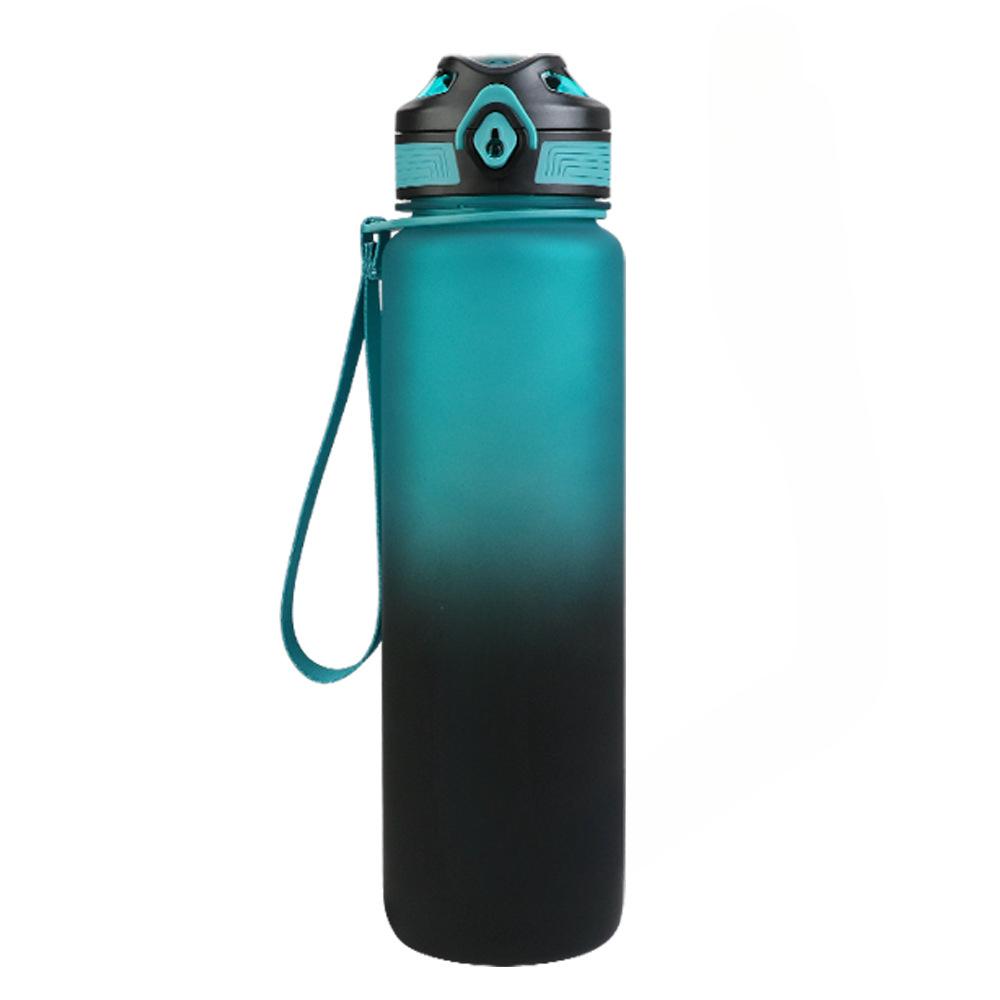 Plastikowy Kubek Kubek Sportowy Czajnik Outdoorowy 1l Duża Pojemność Matowy Kubek Kosmiczny Duży Kubek na Wodę Kreatywne Prezenty