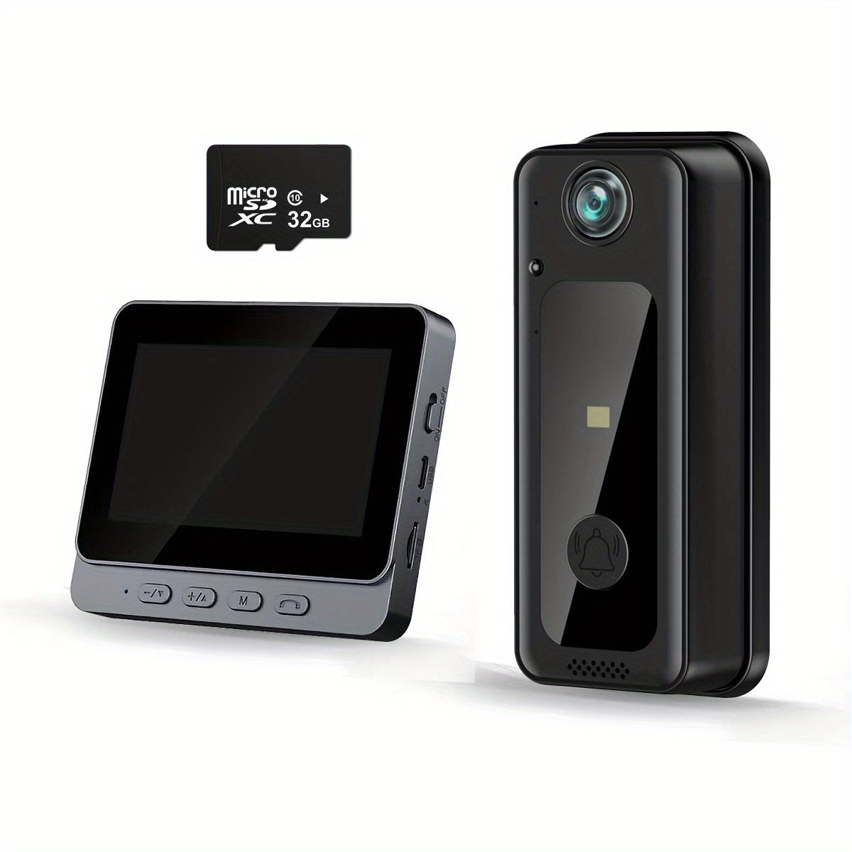 

2.4G беспроводной интеллектуальный дверной звонок камера 4.3 экран внутренний монитор с 32 ГБ SD-карта M13 дверной глазок 32G чёрный