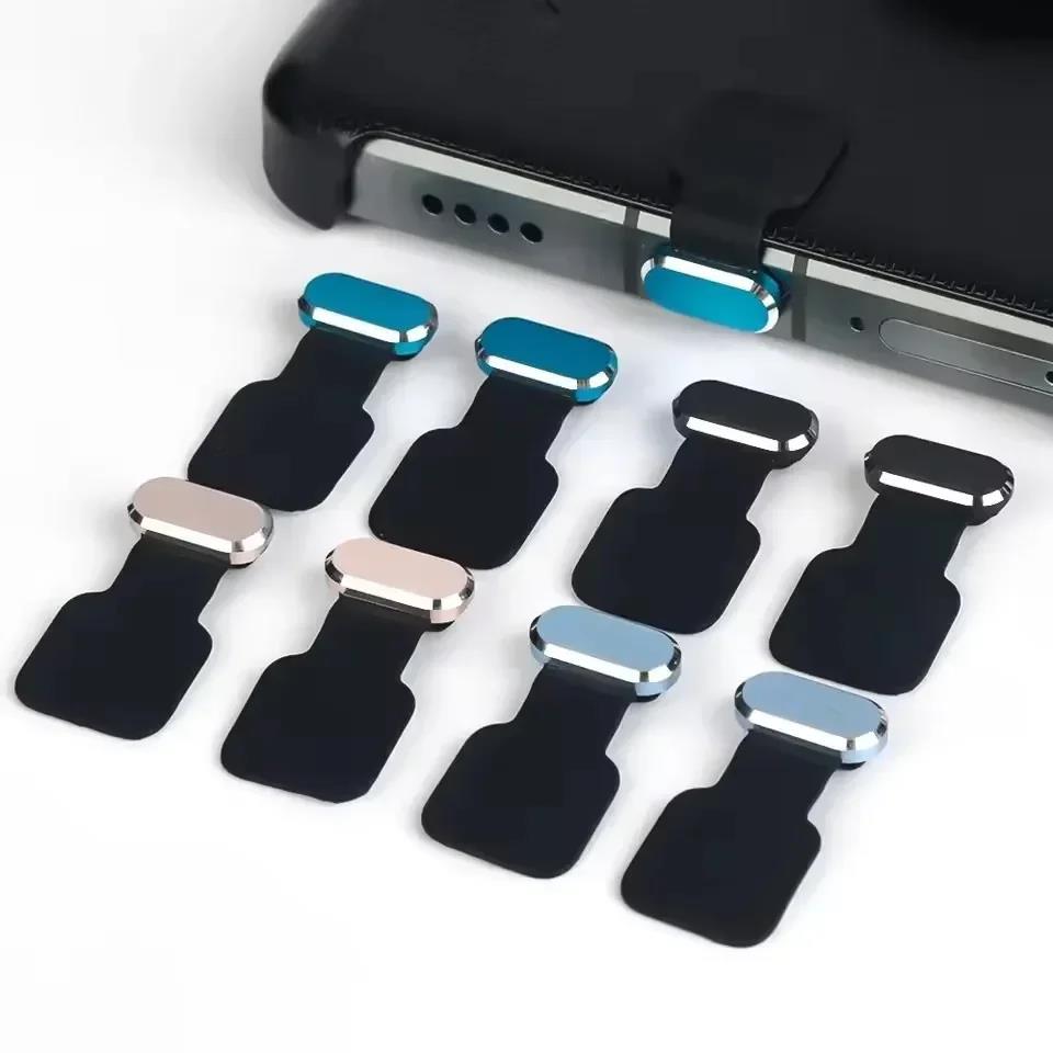 5/1Pcs Metal Dust Plugs Type C Charging Port Cover for iPhone 16/15 ProMax/15plus Universal USB-C Stopper Protector Cap Plugs2
