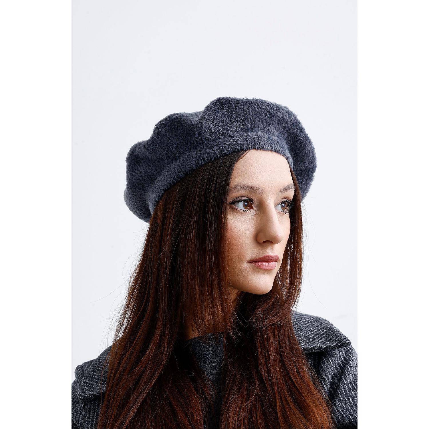 

Anthracite Wool French Painter Beret Standart миш яковий