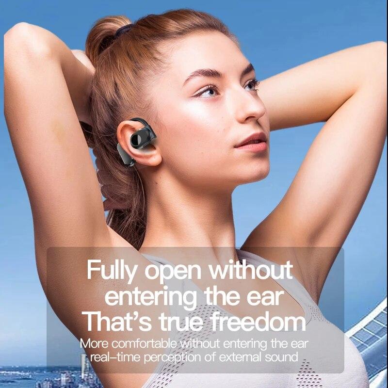 BY99 Wireless Headphones Bluetooth 5.4 Headset With Mic Air Conduction Handsfree Noise Canceling Earphones For Driving Audifonos