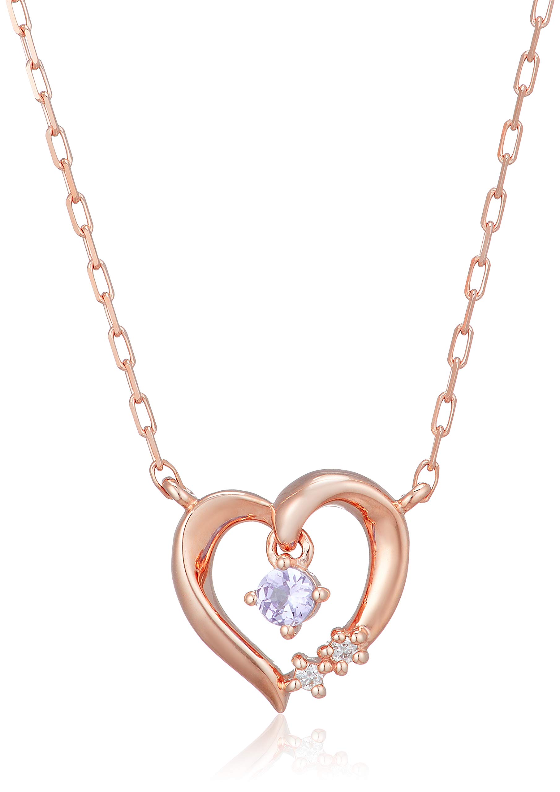 

Кольє з рожевого золота K10 з танзанітом, камінь, дата народження, грудень, 111746123116 4℃ (Море Йондо)