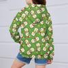 Children Girls And Boys Fashion Jacket Casual Printed Long-sleeved Hooded Cardigan Sweatshirts