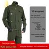 Men's Autumn Cotton Welder Anti-Scald Workwear Set - Wear-Resistant Labor Protection Suit/Pants