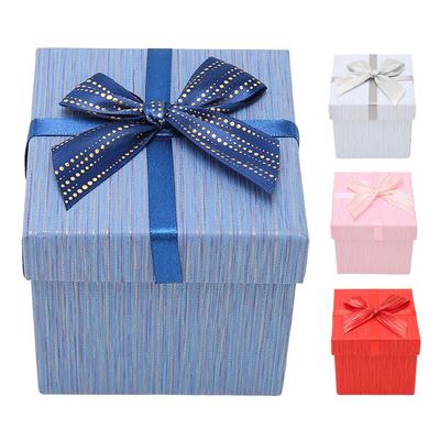 4Pcs Gift Box with Lids 3.9x3.7x3.9in Gift Wrapping Boxes for Wedding Christmas Birthday Valentine's