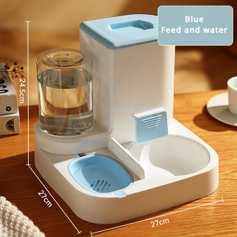 Automatic Cat Feeding and Water Feeding Device, Dog Bowl, Cat Basin, 2-in-1 Water Dispenser, Cat Bowl, Pet Supplies
