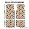 4pcs Car Floor Mats, Strawberry Bee Butterfly Fresh Patterns, Universal Fit Material All-Season Vehicle Interior Accessories For