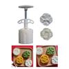 Mooncakes Mold with 2 Stamp Pineapples Cake Bakewares Hand Pressed Dessert Baking Moulds Bean Pastes Cake Molds