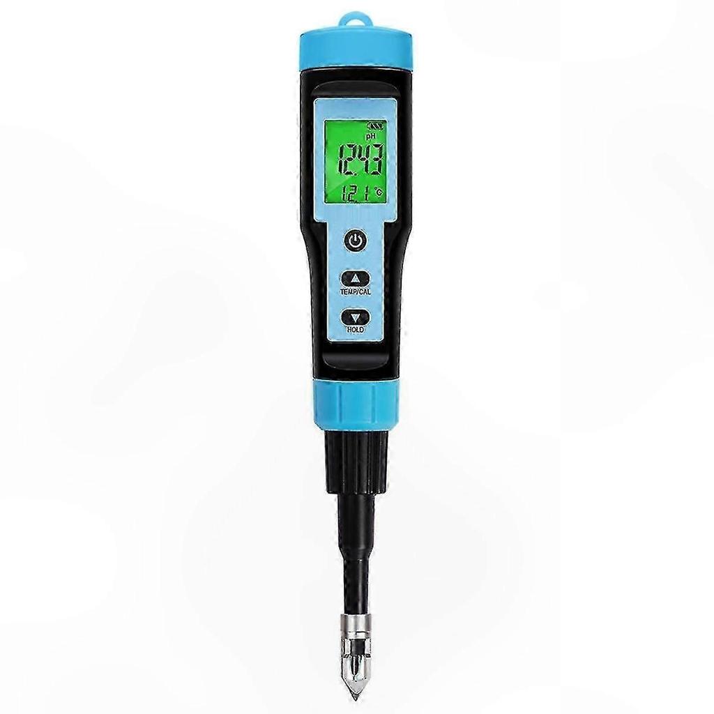 High-Precision pH Meter 0.00-14.00 for Meat, Canning, and Acidity Testing with Temperature Sensor