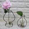 Home Party Decoration Vase Abstract Black Lines Minimalist Abstract Iron Vase