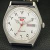 Seiko 5 AUTOMATIC JAPAN 6309A MENS VINTAGE ARABIC WHITE DIAL WATCH A701300-5