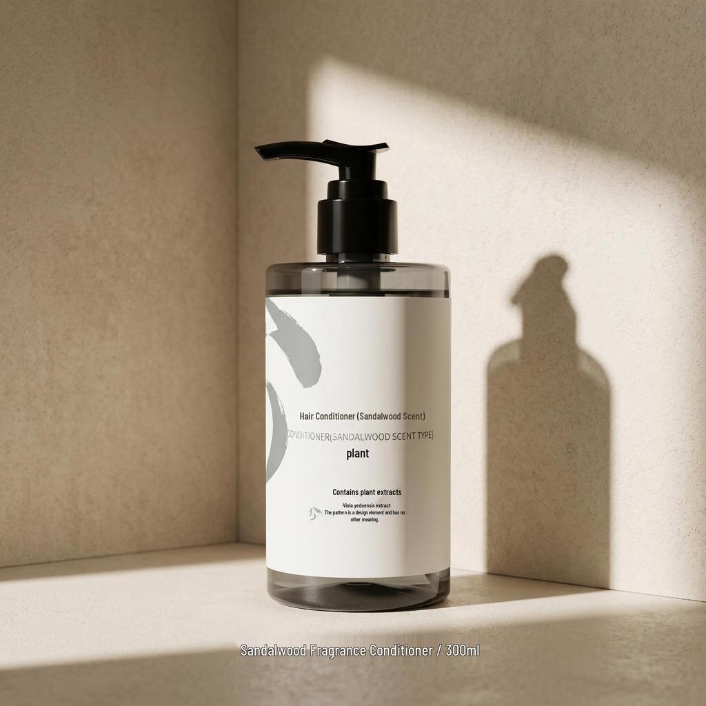 Hotel Guest Room Disposable Sandalwood Shampoo & Shower Gel Set, 300ml - Travel Refillable