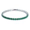 Luxury Hiphop Iced Out  4mm Cubic Zirconia Crystal Tennis Bracelets For Women Men Gold Color Silver Color Bracelet Chain Jewelry