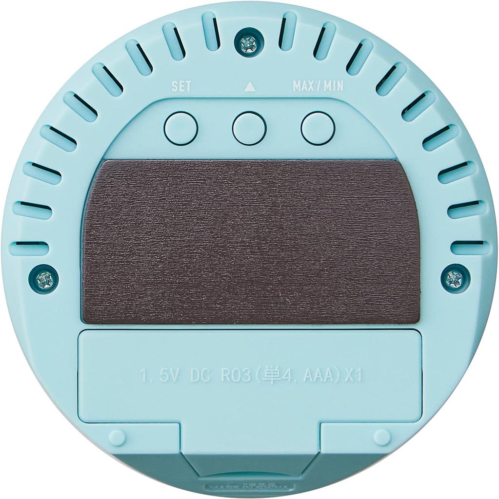 Tanita Temperature and Humidity Light BL Thermo-Hygrometer, Clock, Monitor, Digital, Desktop, Magnetic, Blue, TT-585