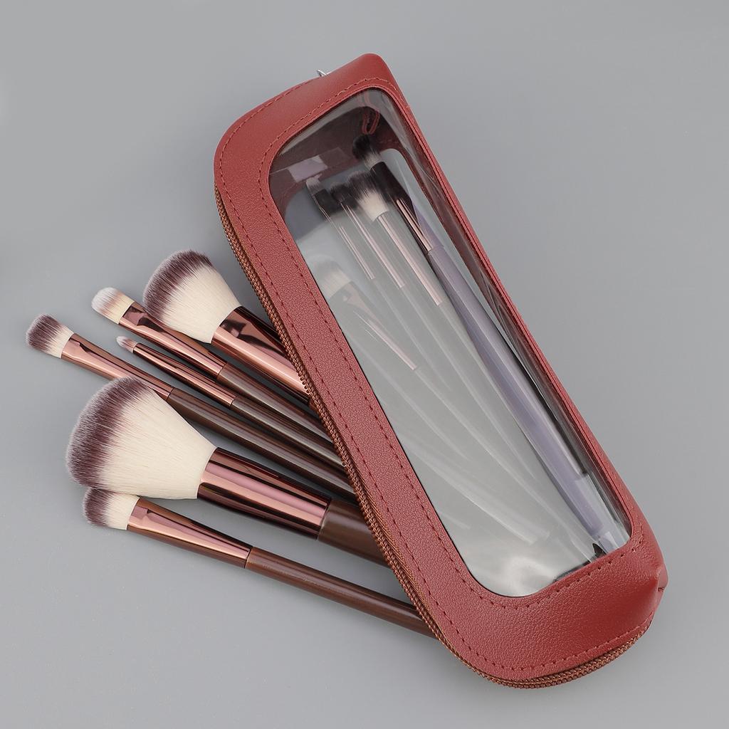 13 coffee makeup brushes with bag set, soft hair concealer brush, lip brush, eyeshadow brush, loose powder brush, detail brush, makeup now