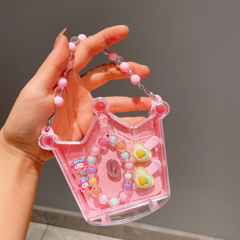 Coffret Cadeau Bijoux de Princesse pour Filles: Collier, Bracelet, Bague, Pince et Attache Cheveux