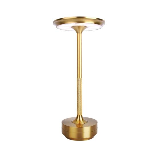 

Cordless Table Lamp Dimmable Soft Glow Flicker Free Rechargeable Touch Control Wireless Modern LED Bedside Lamp золотистый