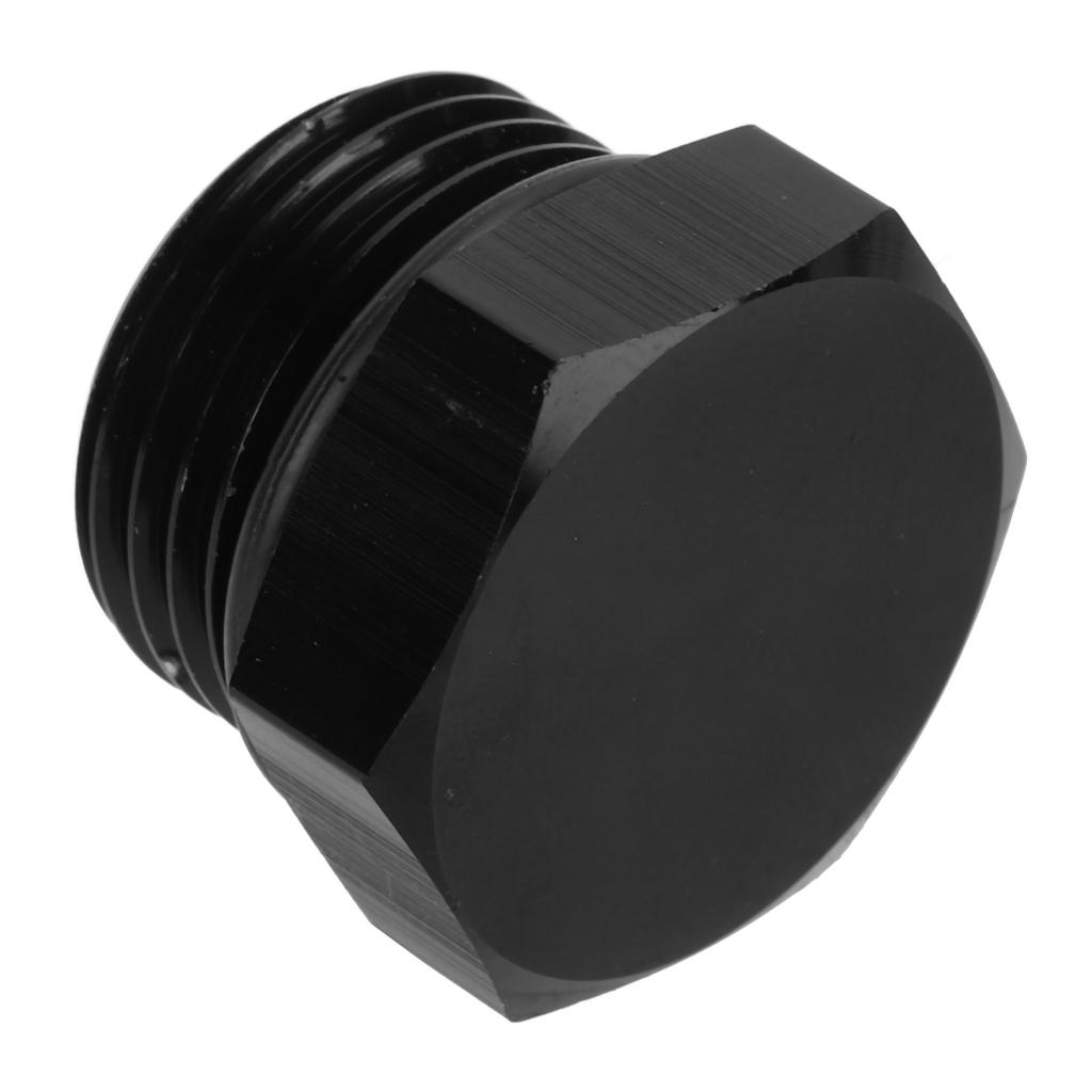 Block Off Plug Fitting Adapter Male Hex Steel Universal 4000PSI Black for VehicleAN10