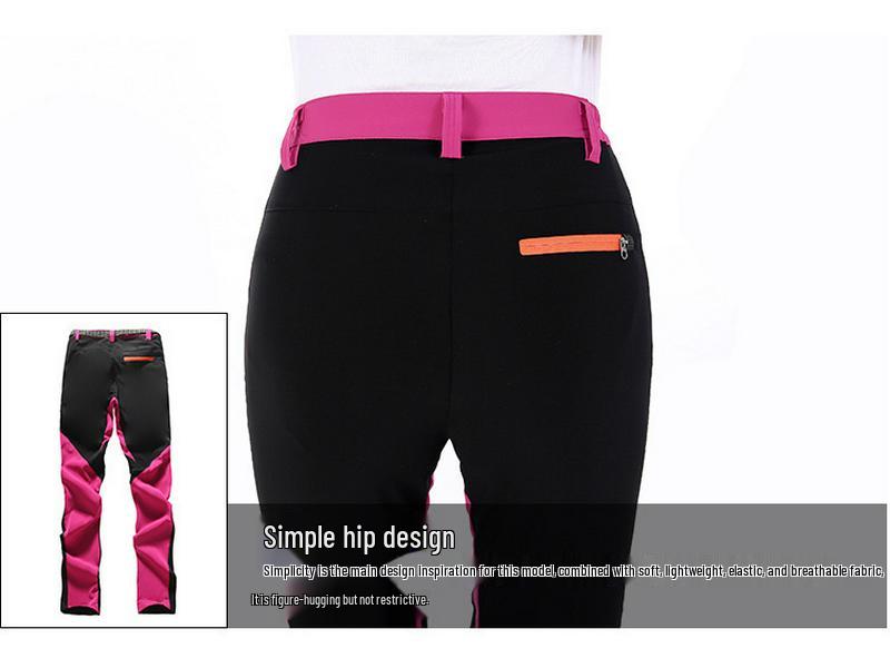 Women's Color-Block Quick-Dry Slim-Fit Mountaineering Pants