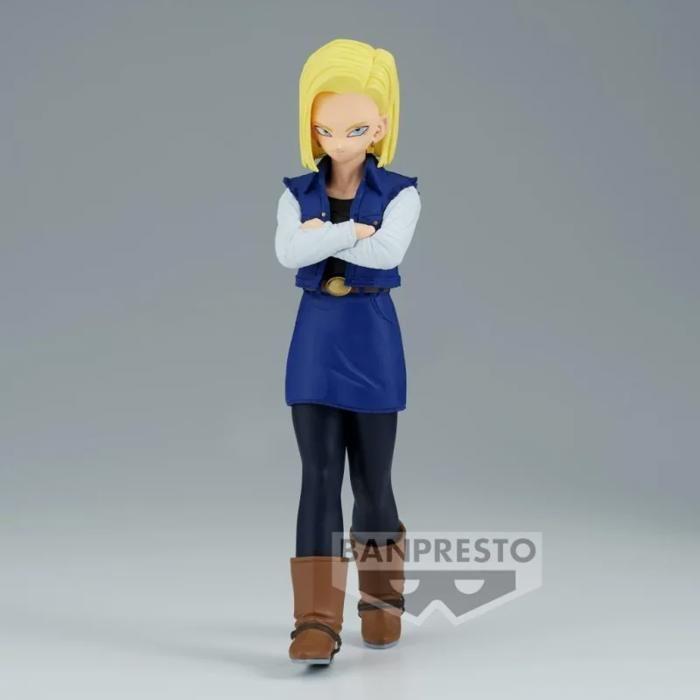 Figurine - Banpresto - Android 18 Solid Edge Work - Détails Exceptionnels - Design Fidèle - Couleurs Vives