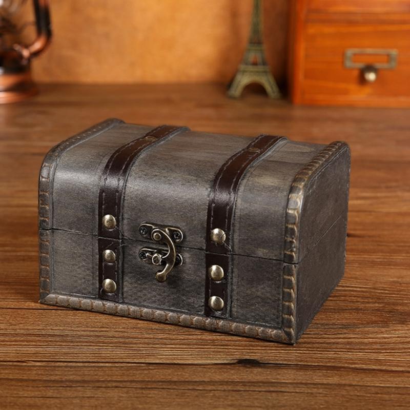 Vintage Storage Box Vintage Wooden Storage Box Antique Style Jewelry Organizer Jewerly Box Trinket Box Decorative Box
