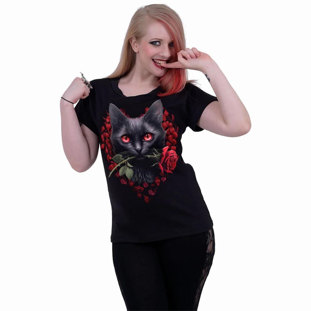 Spiral Direct Womens/Ladies Cat´s Love T-Shirt