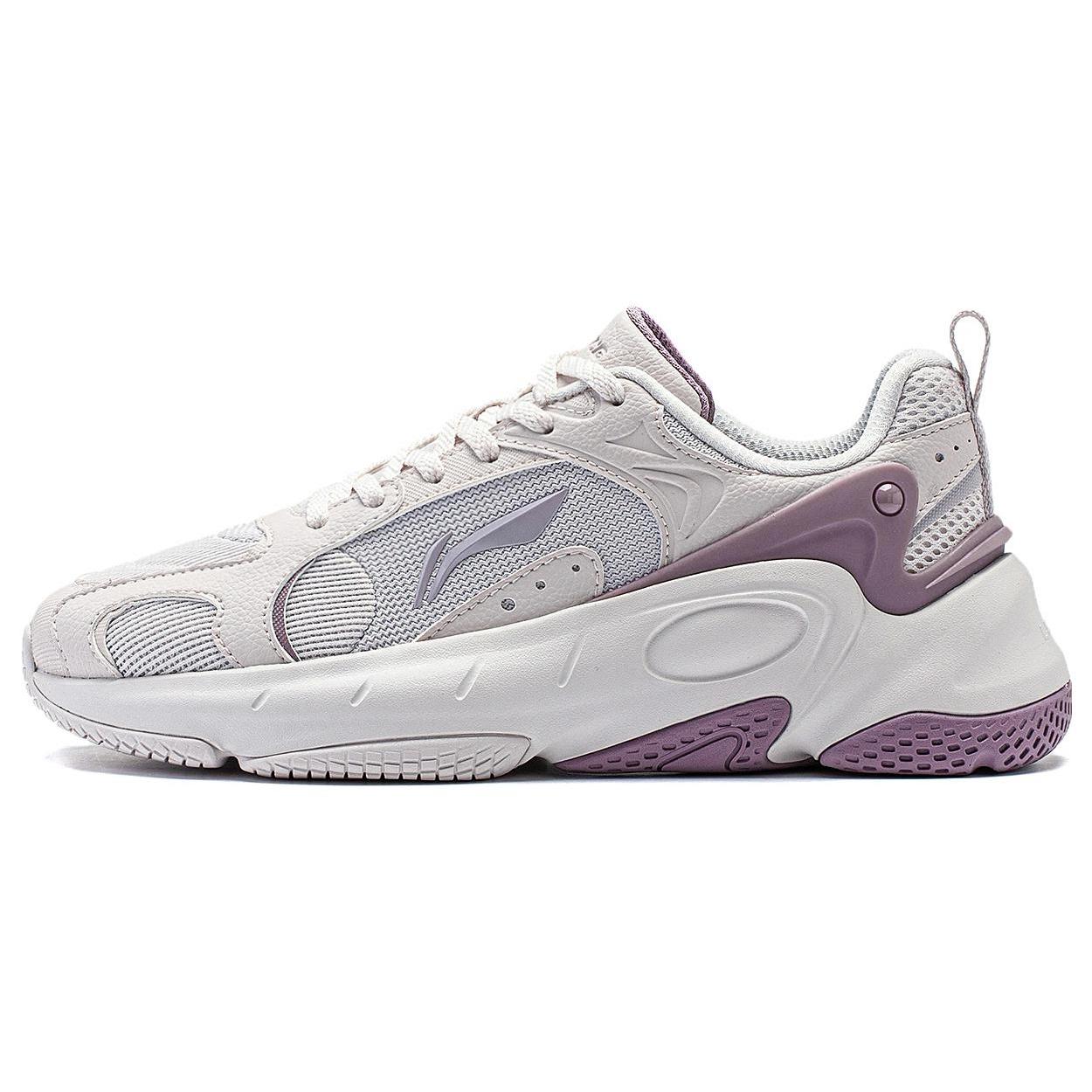 

Li Ning Sports Life Collection Low top Casual Shoes Women s White Sand Gray AGCT392-3 36