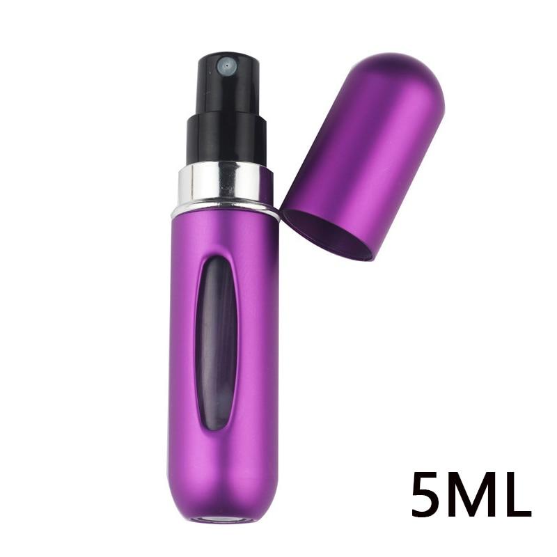 5ml Refillable Perfume Bottle Pump High-end Portable Spray Bottle Made Aluminum Press Spray Design