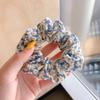Korean Style Spring/Summer Floral Intestine Hair Scrunchie for Women – Elegant Ponytail Tie and Mori Girl Accessory.