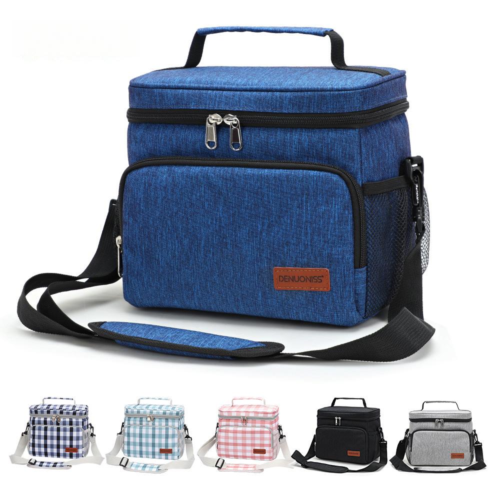 New Insulated Lunch Bag Large Capacity Portable Outdoor Lunch Bag Handheld Office Worker Lunch Bag