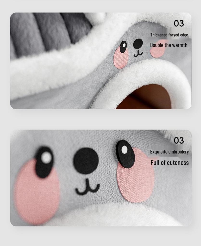 Vier Jahreszeiten Halboffenes Warmes Katzenbett für Komfort und Sicherheit