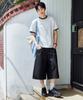 GLW [Unisex] Non-Faded Bermuda Denim Pants Black