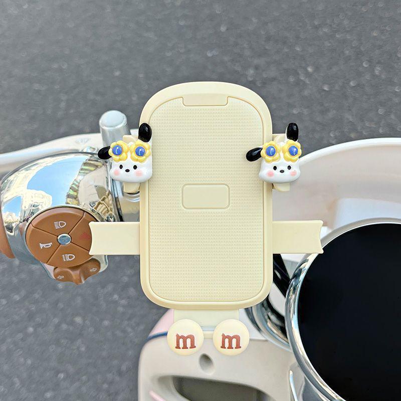 Porta telefono per auto elettrica con cartone animato carino: Supporto Universale a Sgancio Rapido, Antiurto per Navigazione su Bici e Motociclette