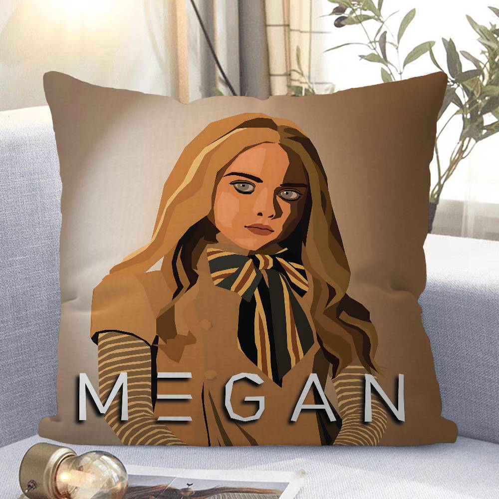

Horrible Movie M-M3GAN Pillow Case Removable Washable Cushion Cover – All-Season Soft Linen 16x16Inch