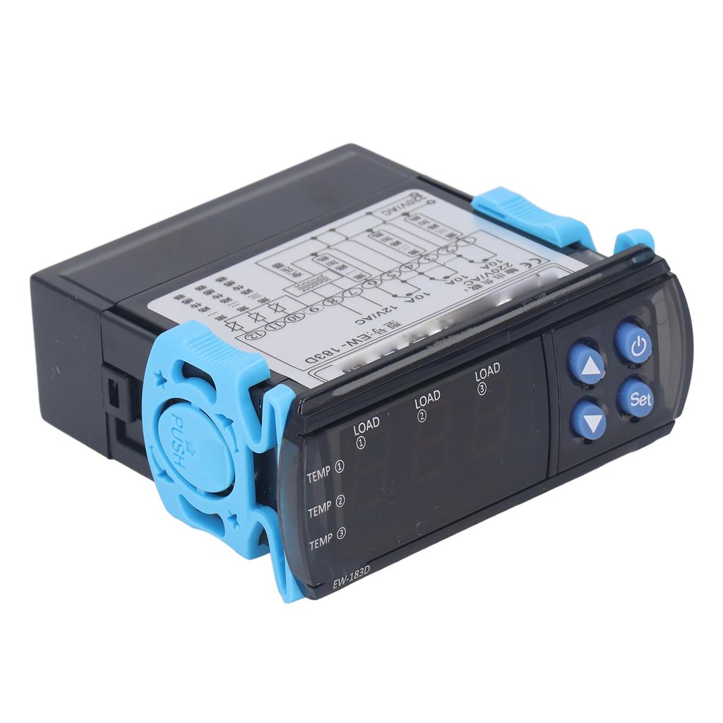 Temperaturregler-Kit 3-Wege-Ausgang Heizrelais Thermostat für Drucker Fotomaschine AC220V