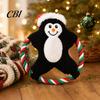 Plush Dog Toy with Sound Christmas Toy, Squeaky Chew Cotton Rope, Bite Resistant Pet Toys for Aggressive Chewers Holiday Small Medium Dogs,