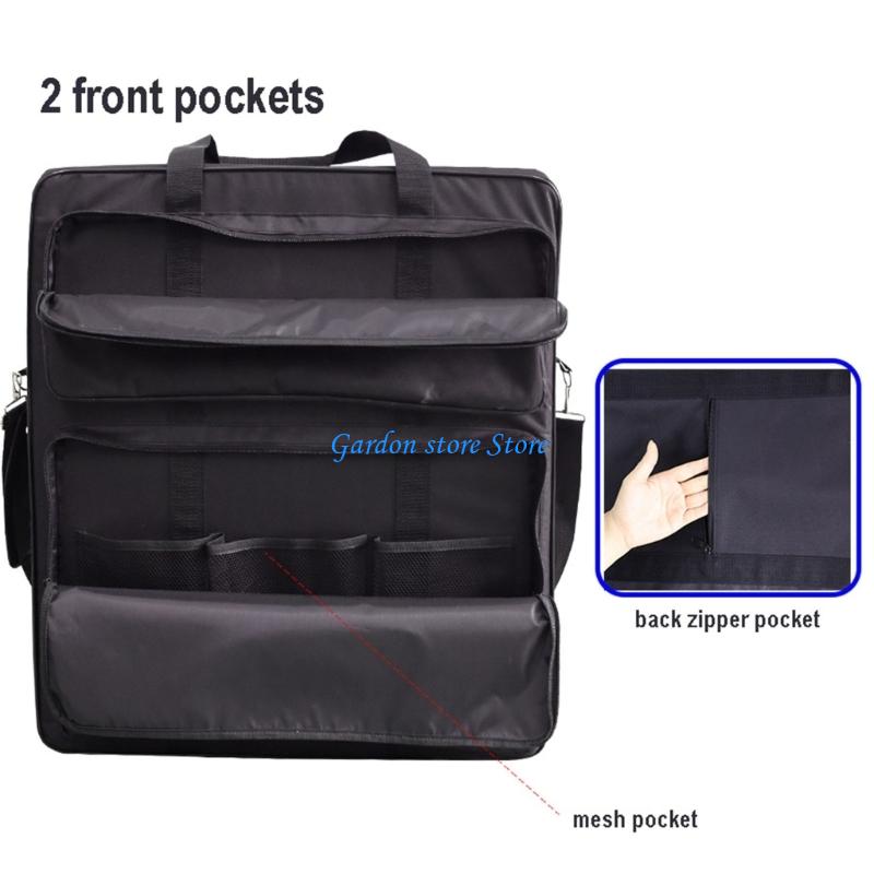 B0KB Transportable Photovoltaic Panel Storage Bag Protective Luggage Water Resistant Building Easy to Carry for 2 Panes