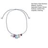 Ceramic Shell Fish Pendant Necklace for Women Irregular Gravel Braided Rope Adjustable Necklace Ocean Theme Boho Beach Jewelry