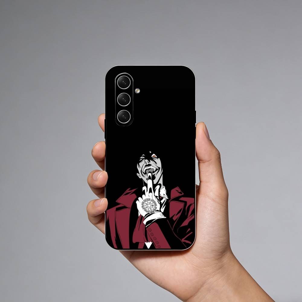 H-Hellsing Anime Cool Phone Case For Samsung Galaxy A73,A72,A71,A70,A52,A51 Others Soft Black Cover