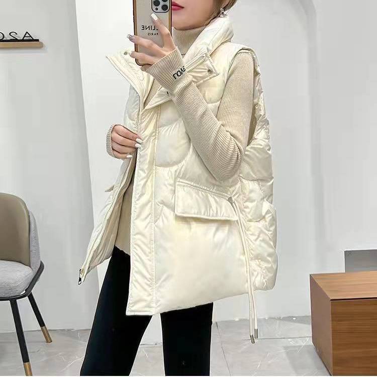 

Пуховая хлопковая женская одежда, новая версия, свободная модная корейская тонкая модная женская рабочая одежда XL белый