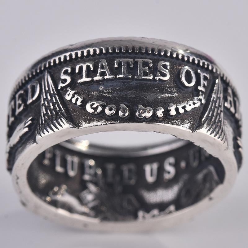 WOSIKATE Vintage CopperPlated Ring For Men Creative Thai CopperRing Fashion Jewellery Index Finger Ring
